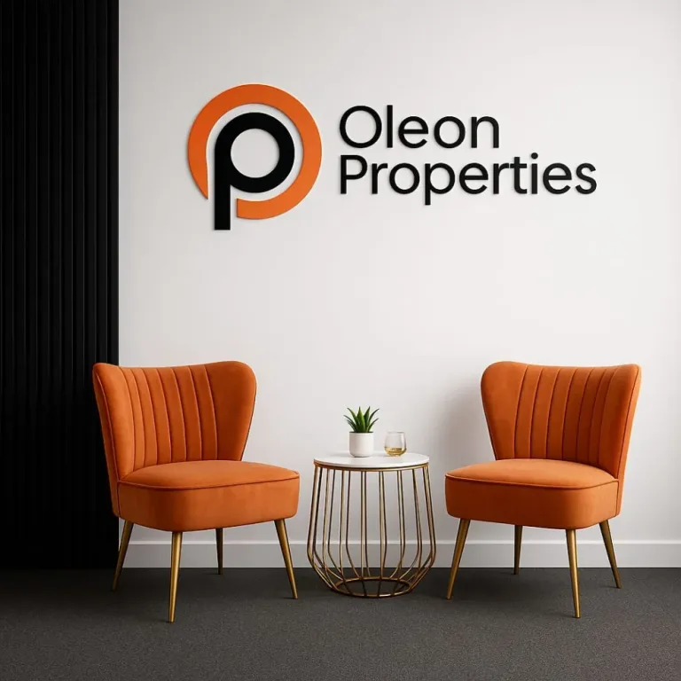 Inside the Oleon Properties office in Corby