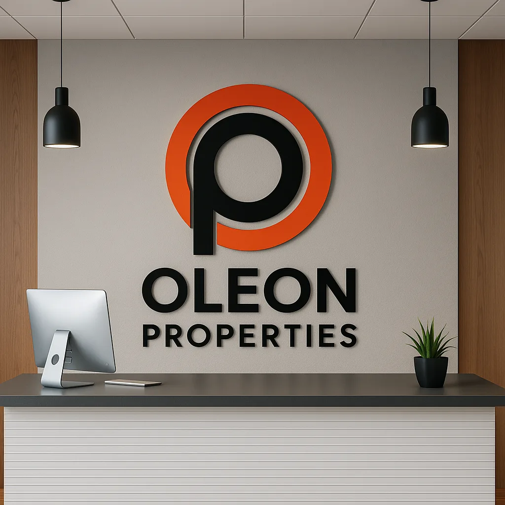 Inside the Oleon Properties office in Corby